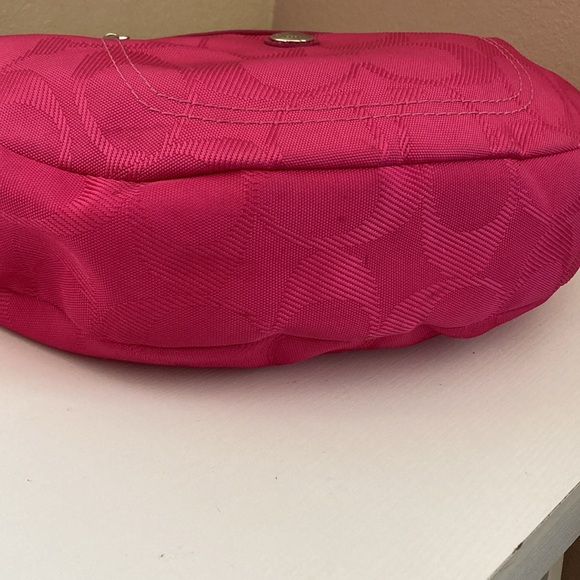 Pink and Orange Coach Bag Style F14873 - Picture 8 of 9